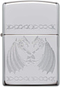 Zippo 29988 High Polish Chrome Dancing Dragons