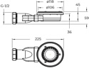 BelBagno TRAY-MR-UNO-AH-160/90-35-W-CR 160x90