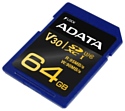 ADATA Premier Pro SDXC UHS-I U3 V30 Class 10 (R95/W90) 64GB