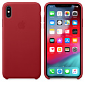 Apple Leather Case для iPhone XS Max Red