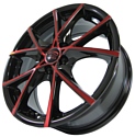 Sakura Wheels 9517 6.5x16/5x100 D73.1 ET45 Черный с красным