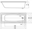 Berges Feya 170x70 050015 c каркасом