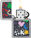 Zippo Street Chrome All Luck 48682