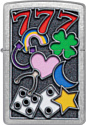 Zippo Street Chrome All Luck 48682