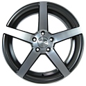 Sakura Wheels 9135 8x18/5x120 D74.1 ET25 Темно-серый с полировкой
