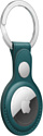 Apple кожаный для AirTag с кольцом для ключей (зеленый лес) MM073