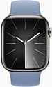 Apple Watch Series 9 45 мм (стальной корпус, силиконовый ремешок M/L)