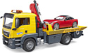 Bruder MAN TGS tow truck with roadster 03750