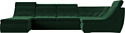 Лига диванов Холидей люкс 105581 (велюр, зеленый)