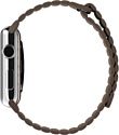Apple кожаный 42 мм (светло-коричневый, размер M) (MJ522)
