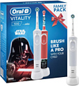 Oral-B Vitality 100 Black Edition + Kids 3+ Star Wars