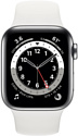 Apple Watch Series 6 LTE 44 мм (корпус из нержавеющей, ремешок из эластомера)