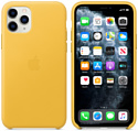 Apple Leather Case для iPhone 11 Pro (лимонный сироп)