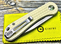 Civivi Elementum D2 Steel Satin Finished Handle G10 Ivory C907A-3
