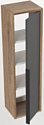 Дабер Шкаф-полупенал 015 СТ15.0.0.22Ч (дуб галифакс/серый/ручка черная)