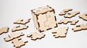 Eco-Wood-Art Cube 3D Puzzle