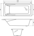 Lauter Aurora 170x70 21010070 с ножками