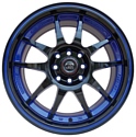 Sakura Wheels 346 7x16/4x100/114.3 D73.1 ET42 Black+Blue