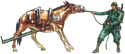 Italeri 6464 Horse Drawn Breda 20/65 W/Servants