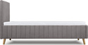 Divan Маркфул 90x200 (velvet grey)