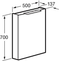 Roca  Oleta 50 A857643501 (белый матовый, левый)