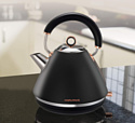 Morphy Richards Accents Rose Gold and Black Traditional Kettle 102104