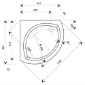 Ravak Modus 90 PAN 90x90