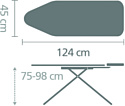 Brabantia C 124x45 см 134623 (голубой деним/каркас черный)