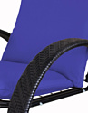 M-Group Фасоль 12370410 (черный ротанг/синяя подушка)