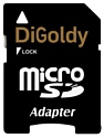 Digoldy microSDHC class 4 4GB + SD adapter