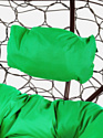 M-Group Лежебока 11180204 (с коричневым ротангом/зеленая подушка)