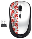 Trust Yvi Wireless Mouse Ukrainian style flower White USB