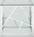 Stool Group Арт Деко 55x55 EET-015 (прозрачное стекло/сталь серебристый)