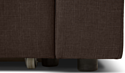 Divan Мансберг Textile (левый, коричневый)