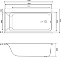 Lauter Seraphina 160x80 2112160R с ножками и лицевым экраном