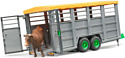 Bruder Livestock trailer with 1 cow 02227
