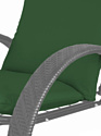 M-Group Фасоль 12370304 (серый ротанг/зеленая подушка)