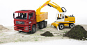 Bruder MAN TGA Construction truck with Liebherr Excavator 02751