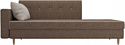 Лига диванов Селена 105238 (левый, рогожка, коричневый/бежевый)