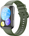 Rumi силиконовый для Huawei Watch FIt 2 (темно-зеленый)