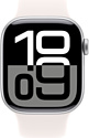 Apple Watch Series 10 42 мм (алюминиевый корпус, спортивный силиконовый ремешок S/M)