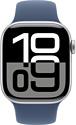 Apple Watch Series 10 42 мм (алюминиевый корпус, спортивный силиконовый ремешок S/M)