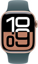 Apple Watch Series 10 42 мм (алюминиевый корпус, спортивный силиконовый ремешок S/M)