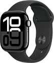 Apple Watch Series 10 42 мм (алюминиевый корпус, спортивный силиконовый ремешок S/M)