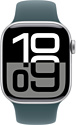 Apple Watch Series 10 42 мм (алюминиевый корпус, спортивный силиконовый ремешок S/M)