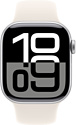 Apple Watch Series 10 42 мм (алюминиевый корпус, спортивный силиконовый ремешок S/M)
