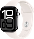 Apple Watch Series 10 42 мм (алюминиевый корпус, спортивный силиконовый ремешок S/M)