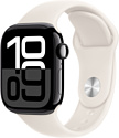 Apple Watch Series 10 42 мм (алюминиевый корпус, спортивный силиконовый ремешок S/M)