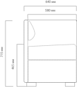 Kulik System Lounge 5007 (ткань азур)