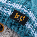 Basik & Co Басик в голубой вязаной шапке и шарфе 25 см Ks25-105